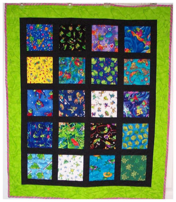 frogger entire quilt